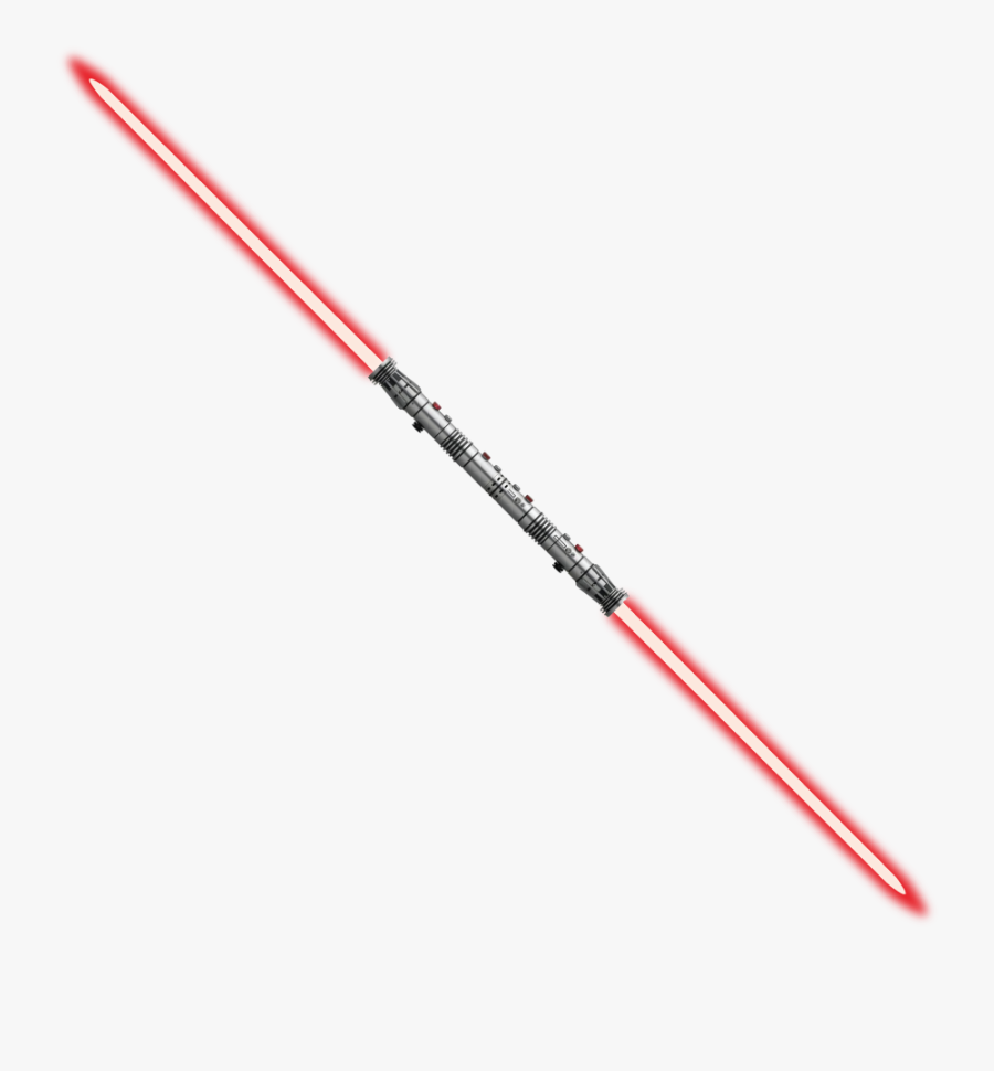 Lightsaber Transparent Double Bladed - Transparent Background Darth Maul Lightsaber Png, Transparent Clipart