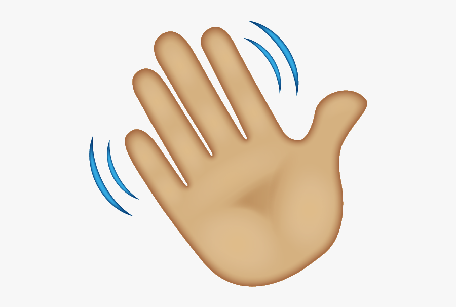 Waving Hand Emoji Png - Sign , Free Transparent Clipart - ClipartKey.