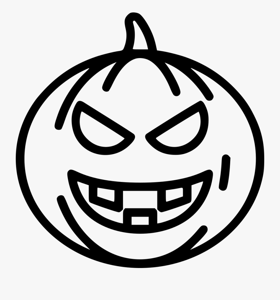 Evil Pumpkin - Circle, Transparent Clipart