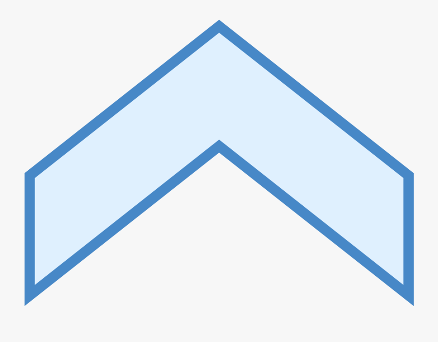 Blue Chevron Png - Triangle, Transparent Clipart