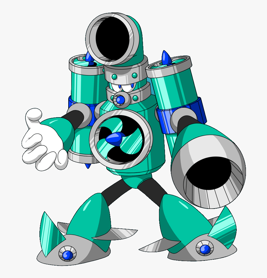 Rmdb - Mega Man Unlimited Whirlpool Man, Transparent Clipart
