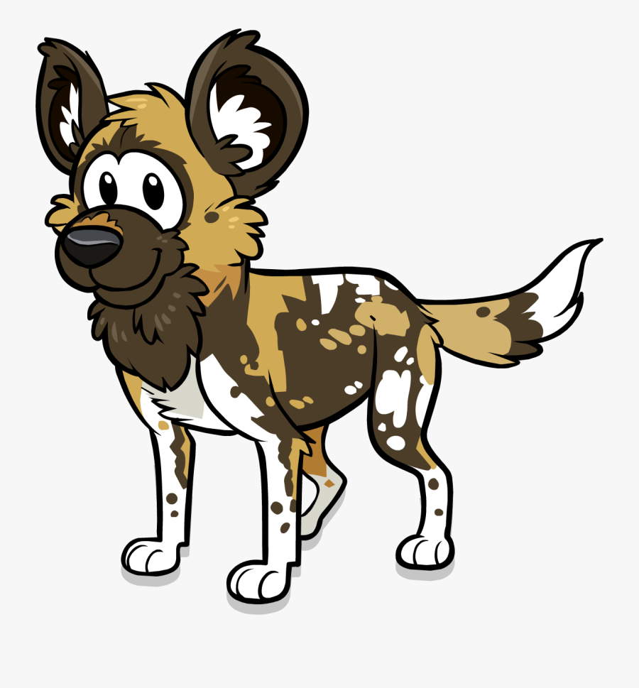 Club Penguin Wiki - African Wild Dog Clip Art, Transparent Clipart