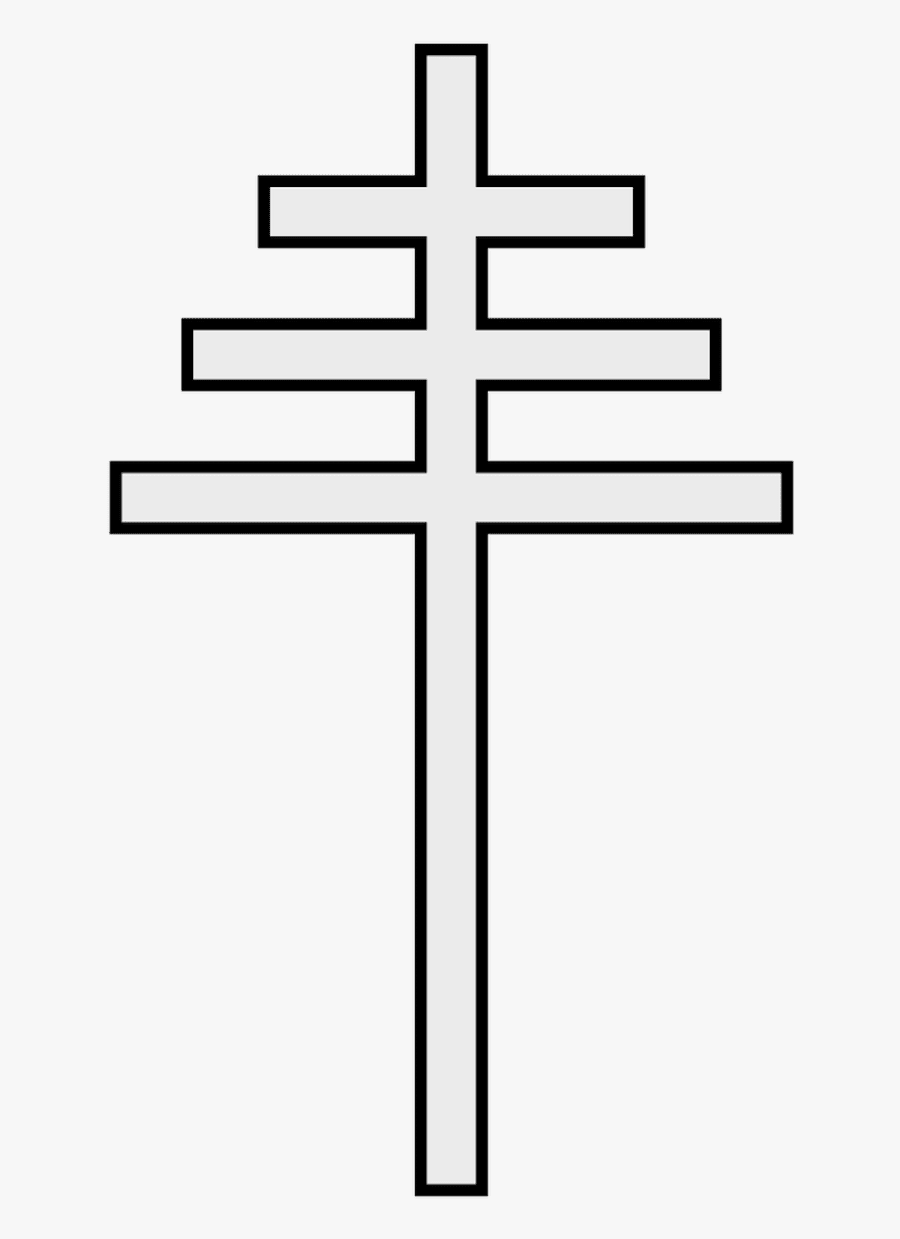 Upside Down Papal Cross, Transparent Clipart