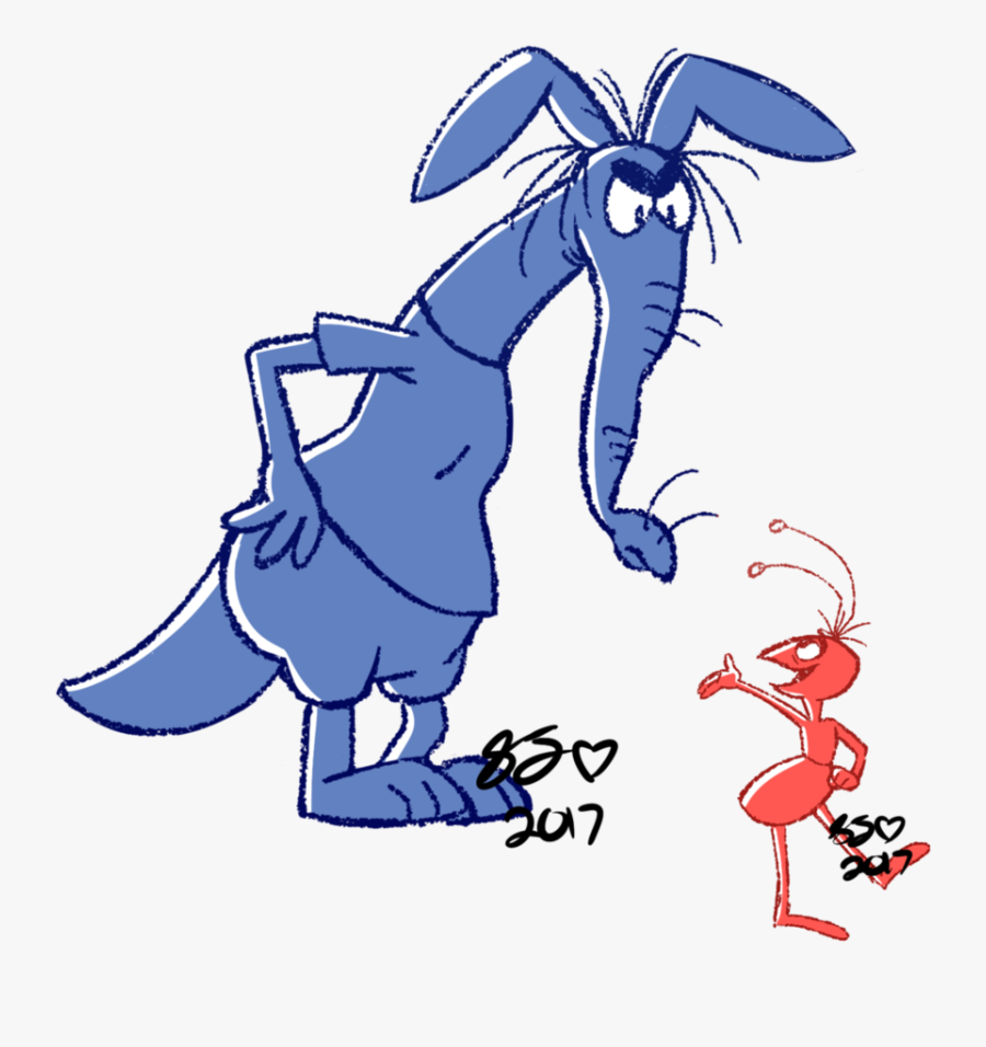 Clip Art Cartoon Aardvark - Ant And The Aardvark Png, Transparent Clipart