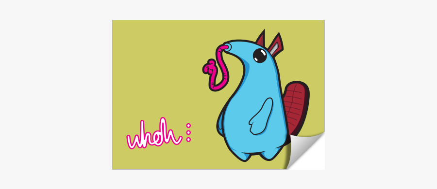 Blue Aardvark/anteater - Illustration, Transparent Clipart