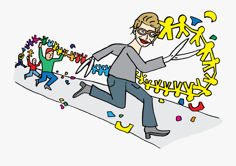 Rennen Met Lint Illustratie - Cartoon, Transparent Clipart