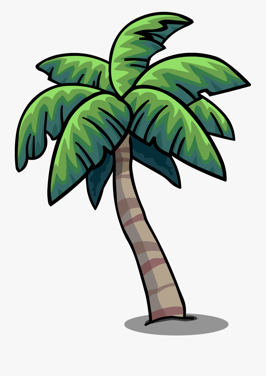 Tropical Palm Sprite - Palm Tree Png Cartoon, Transparent Clipart