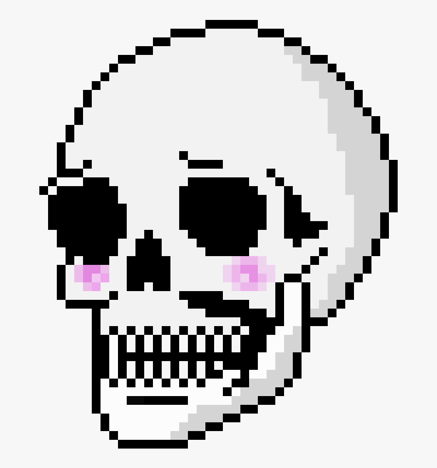 Skelet Of Skeleton Clipart , Png Download - Cute Skull Pixel Art, Transparent Clipart