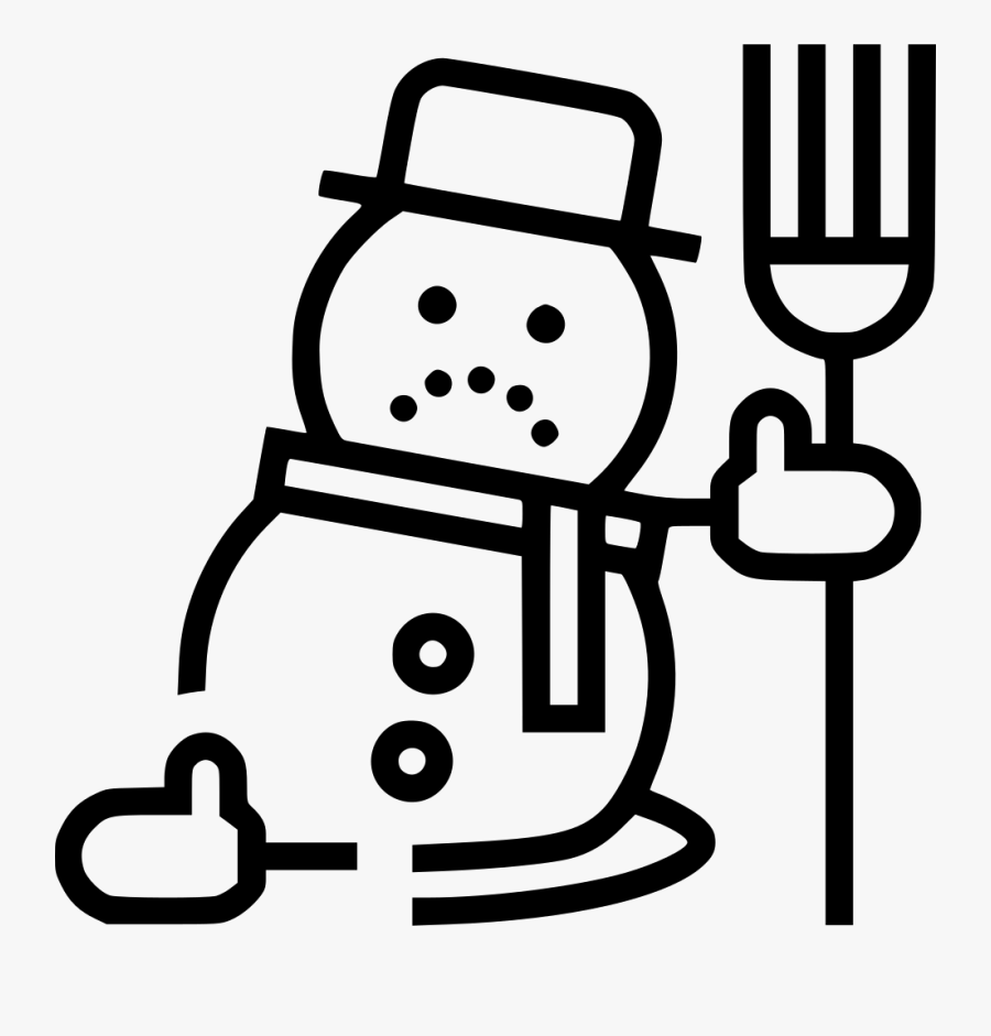 Snowman Melting, Transparent Clipart
