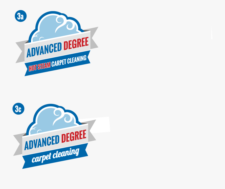 Advanced Degree Logo Concept3 B - Steam Cleaning, Transparent Clipart