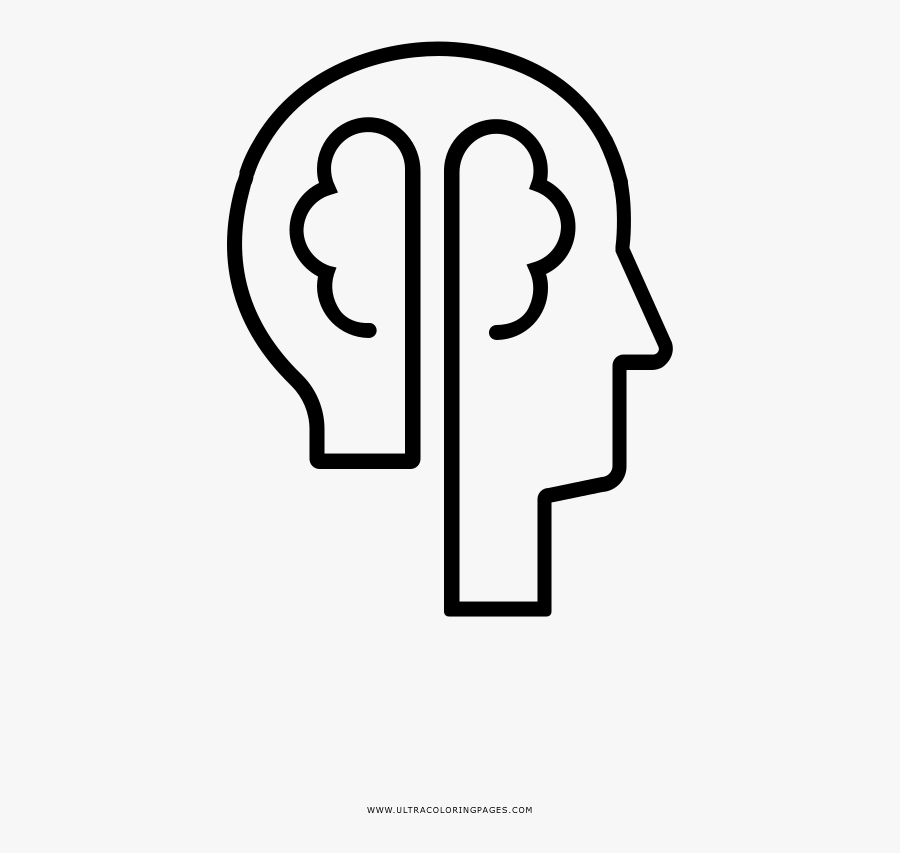 Thinker Coloring Page, Transparent Clipart