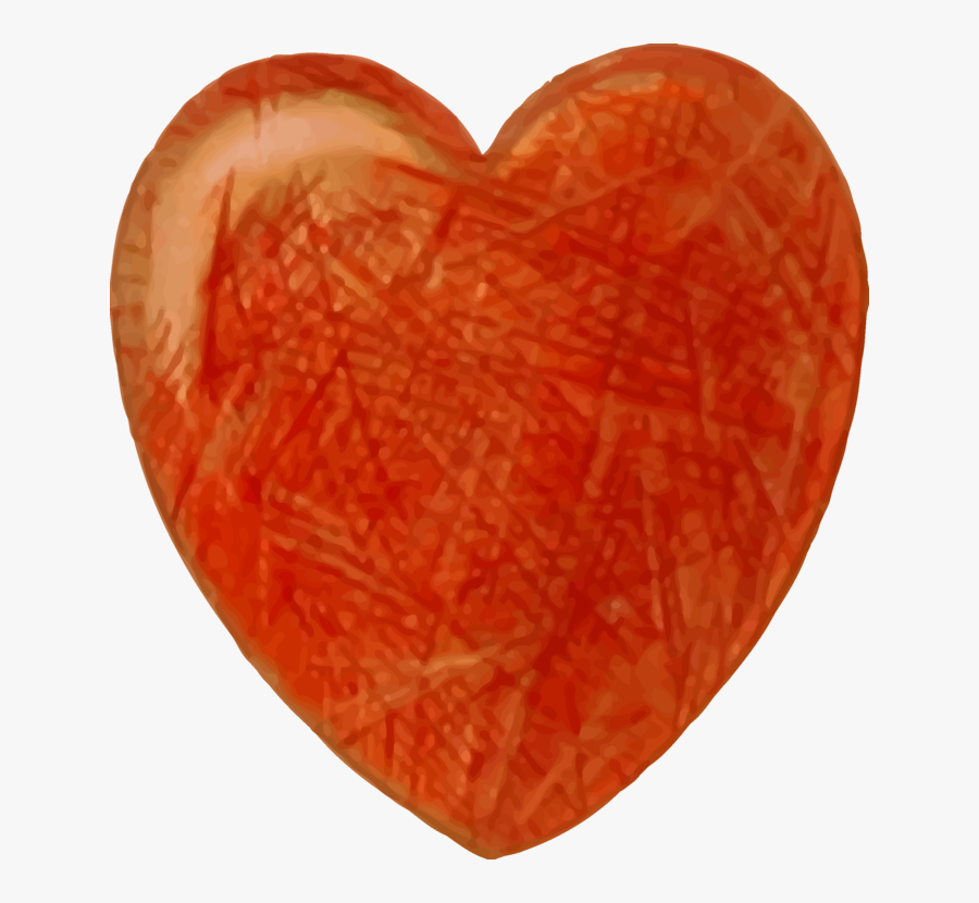 Orange,heart,peach - Heart, Transparent Clipart