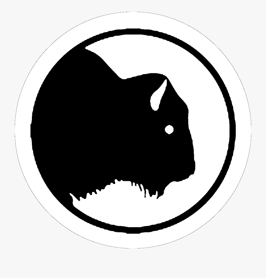 Buffalo - Silhouette Of A Buffalo Head, Transparent Clipart