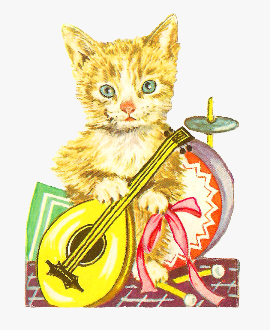 Antique Images Free Animal Graphic Antique Cat Clip - Victorian Cat With Transparent Background, Transparent Clipart