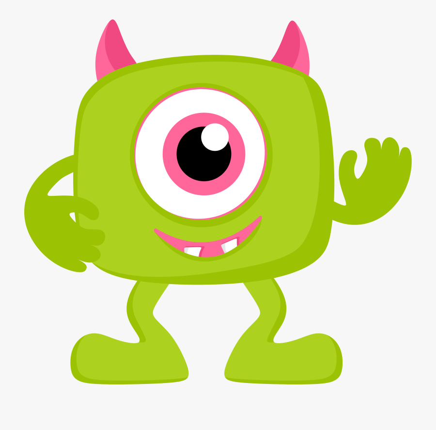 Monster Clip Lime Green - Little Monster Kids, Transparent Clipart