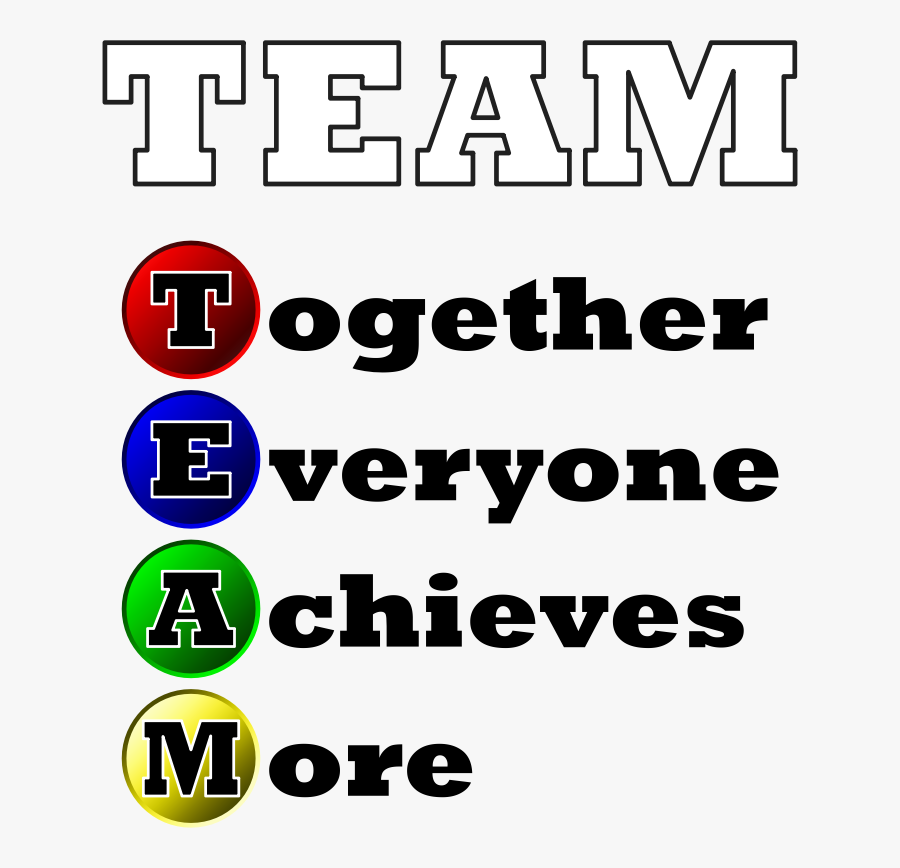 Teamwork - Clipart Poster Teamwork, Transparent Clipart