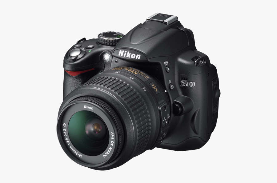 Digital Slr Camera Png Image - Nikon D5000 Price, Transparent Clipart
