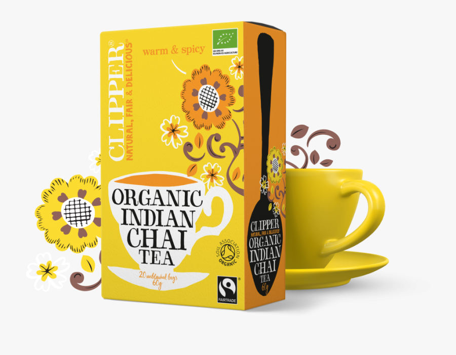 Organic Fairtrade Indian Chai Tea - Clipper Organic Chai Tea, Transparent Clipart