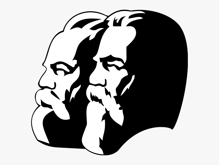 Karl Marx And Friedrich Engels Png, Transparent Clipart