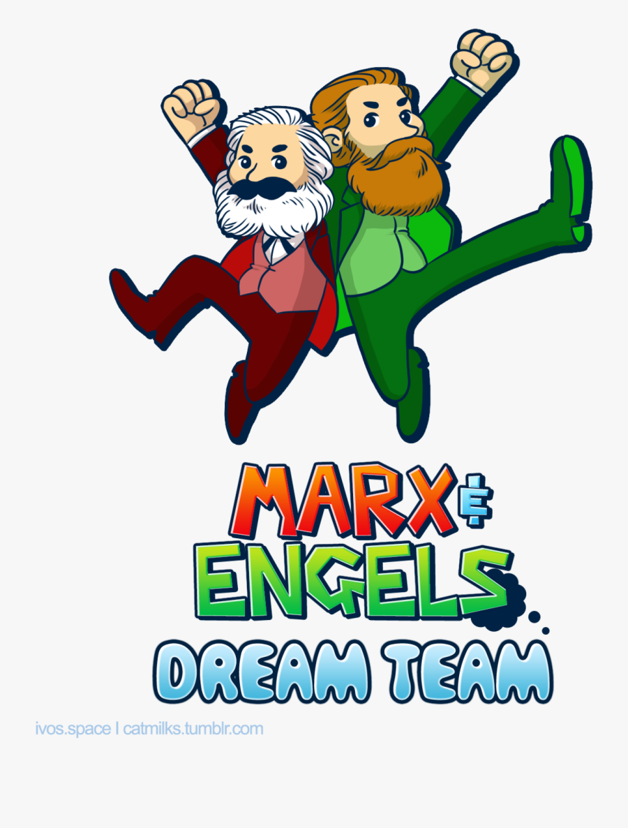 I Was Inspired By The Concept Of Engels As ‘the Luigi - Marx & Engels Dream Team, Transparent Clipart