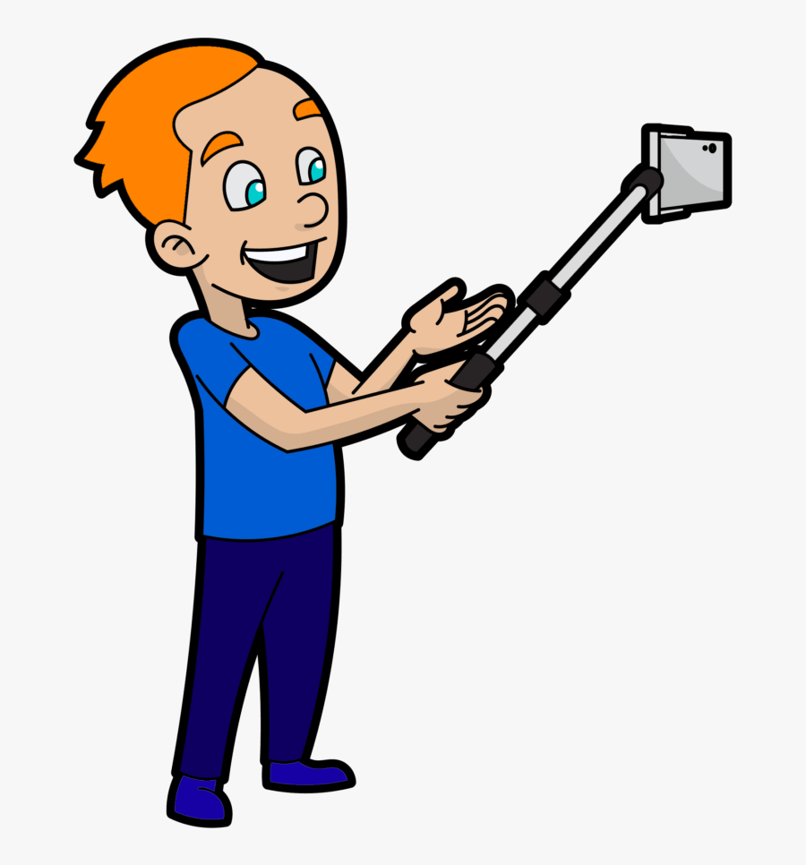 Video Selfie Cartoon, Transparent Clipart