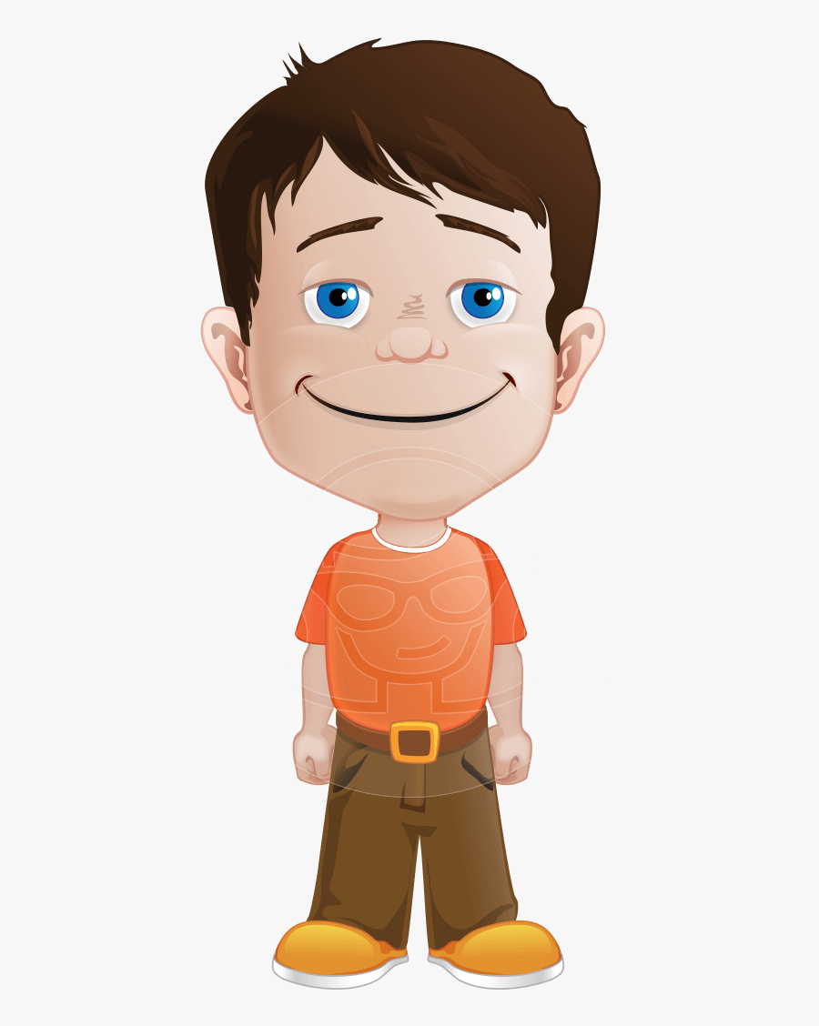 Vector Classic Boy Cartoon - Good Boy Character, Transparent Clipart