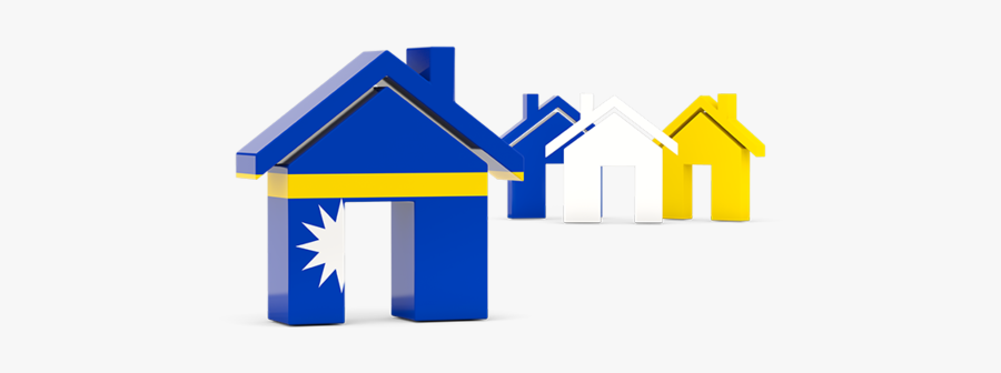 Three Houses With Flag - Philippines Flag With House, Transparent Clipart