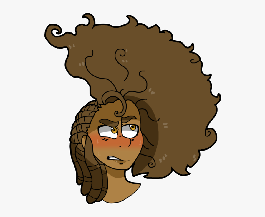 Clip Art Collection Of Free Drawing - Natural Hair Transparent Drawing, Transparent Clipart