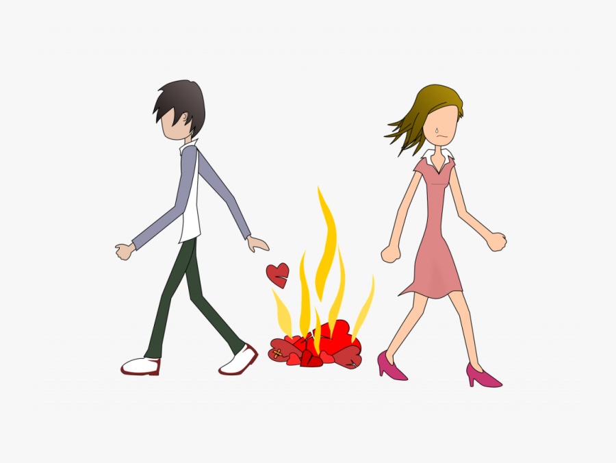 This Image Has An Empty Alt Attribute - Sad Couple Cartoon Png, Transparent Clipart