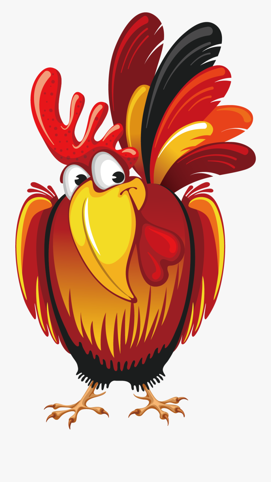 Chinese New Year Rooster - Dann Wollen Wir Mal In Den Tag Starten, Transparent Clipart