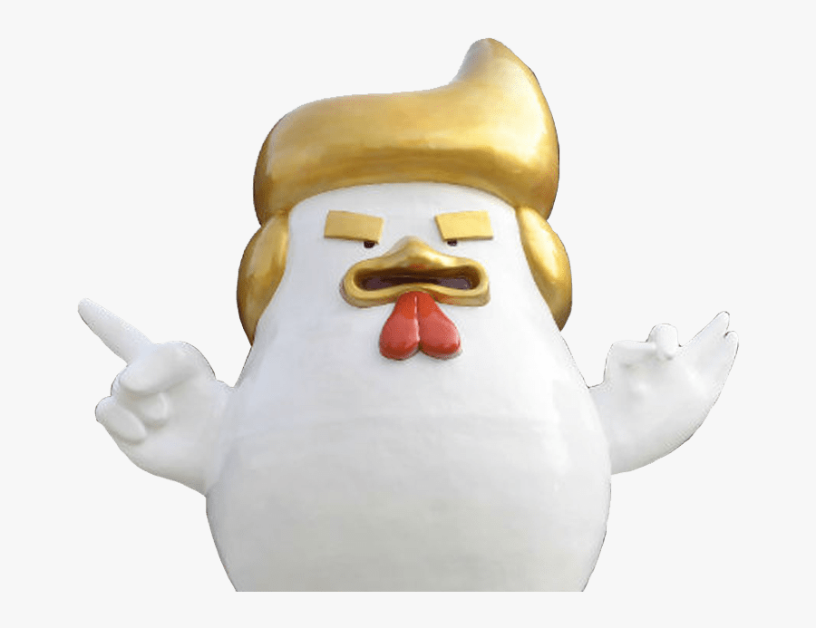 Trump Rooster Year Statue In China - Donald Trump, Transparent Clipart