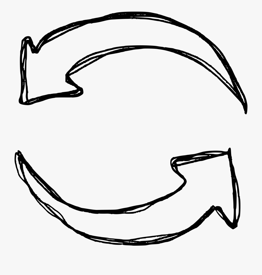 Circular Arrow Drawing Png, Transparent Clipart