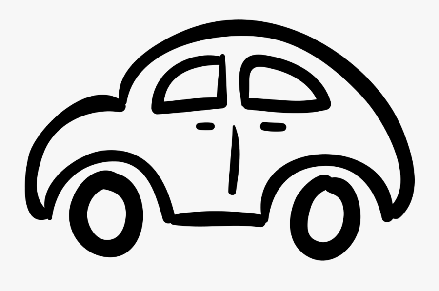 Clip Art Rounded Outlined Vehicle From - Car Hand Drawn Png, Transparent Clipart