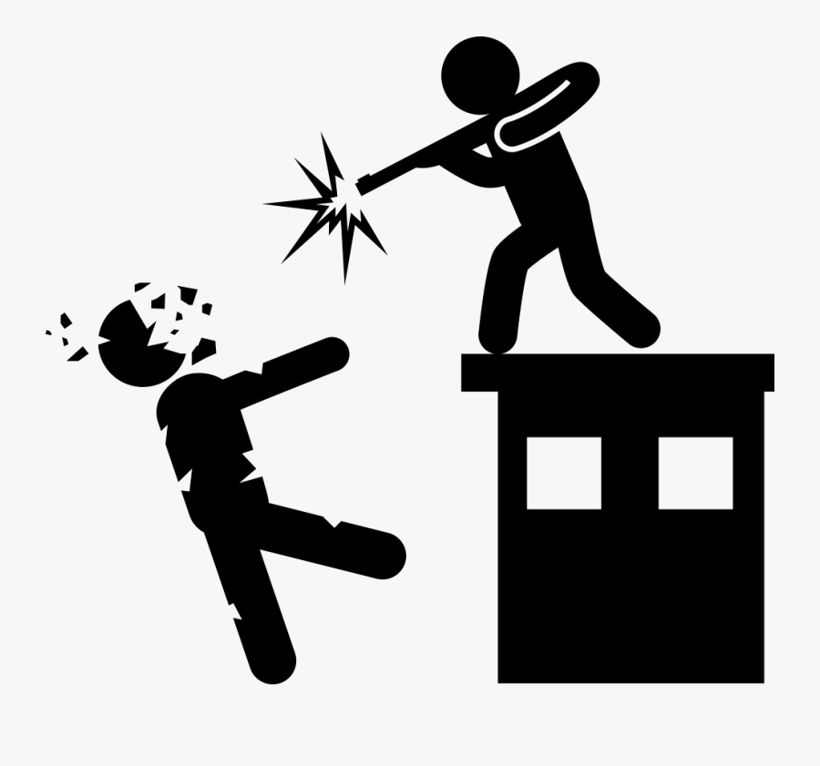 Clip Art Freeuse Stock Man With A Gun Shooting Killing - Shooting Icon, Transparent Clipart