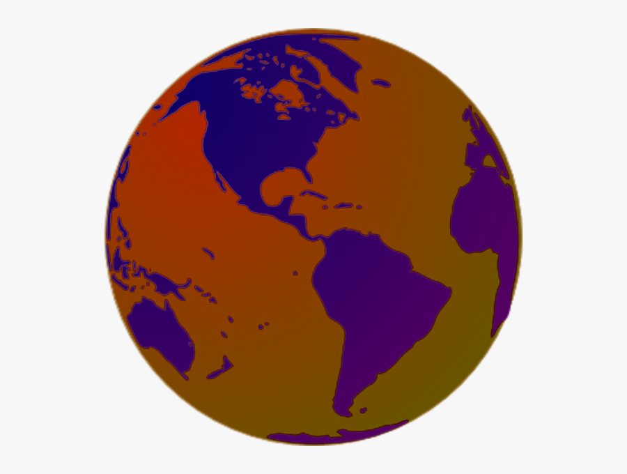 World Clip Art With - Transparent Globe With Continents, Transparent Clipart