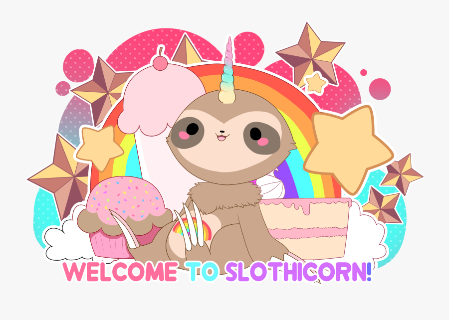 Slotythanks - Slothicorn, Transparent Clipart