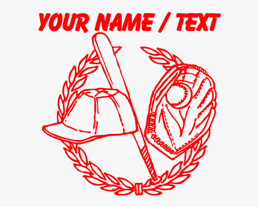 Custom Red Baseball Icon Tile Coaster - Baseball Black And White, Transparent Clipart