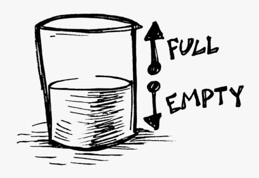 Classic Example Of Narrative Influence - Half Full Half Empty Clipart, Transparent Clipart