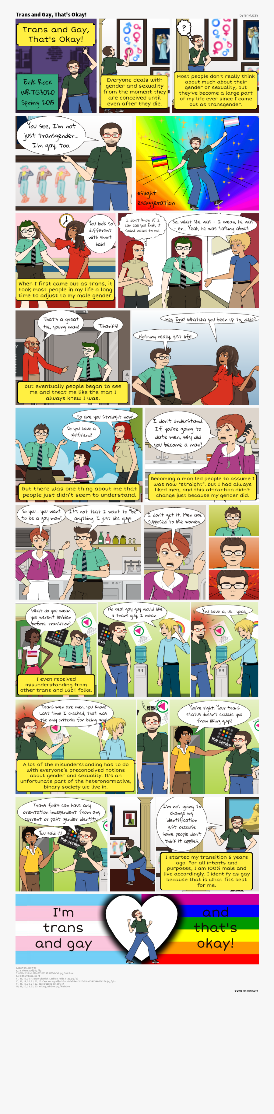 Pixton Comic Trans And Gay That S Okay By Eriklizzy - Cartoon, Transparent Clipart