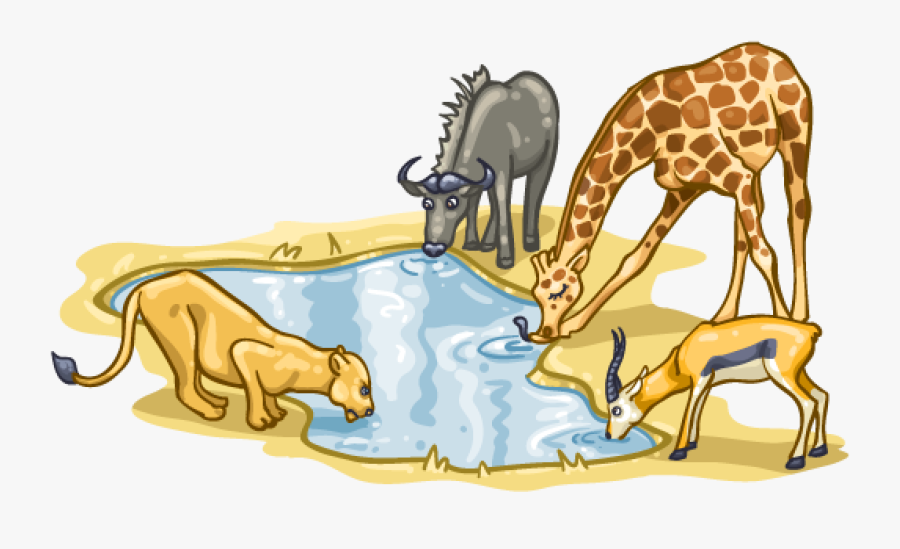 Png Download , Png Download - Animal Watering Hole Clipart, Transparent Clipart