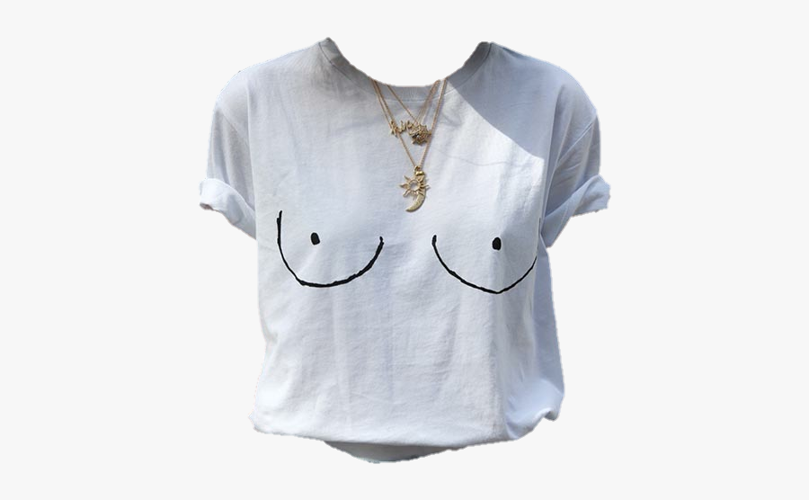 #shirt #tshirt #shirts #graphictee #tee #whiteshirt - Boob Outline Shirt, Transparent Clipart