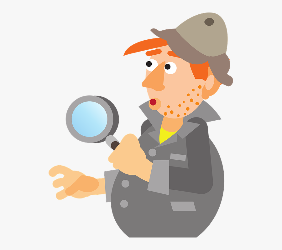 Detective, Research, Search, Find, Investigation - Illustration, Transparent Clipart