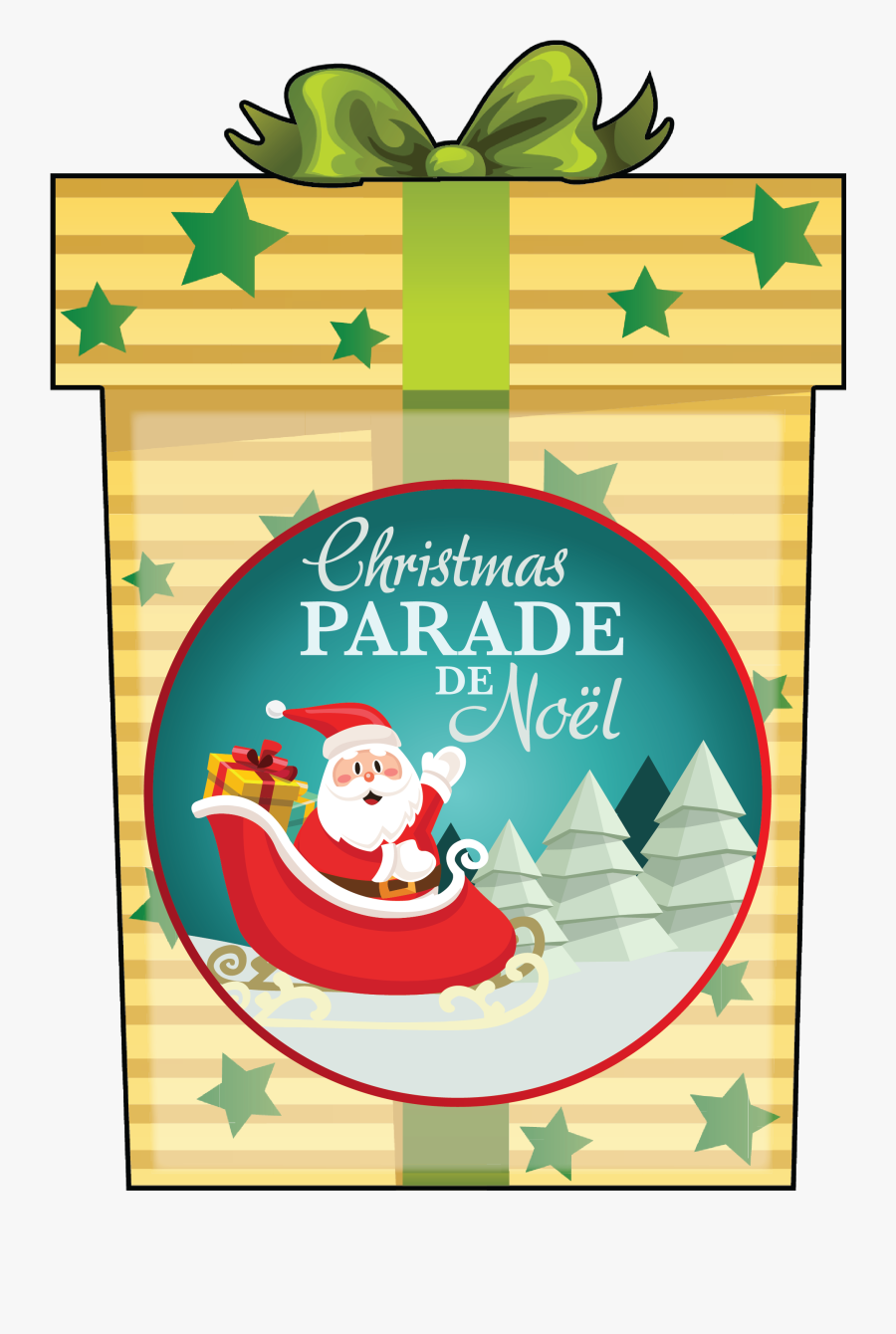 Parade De Noël - Cartoon, Transparent Clipart