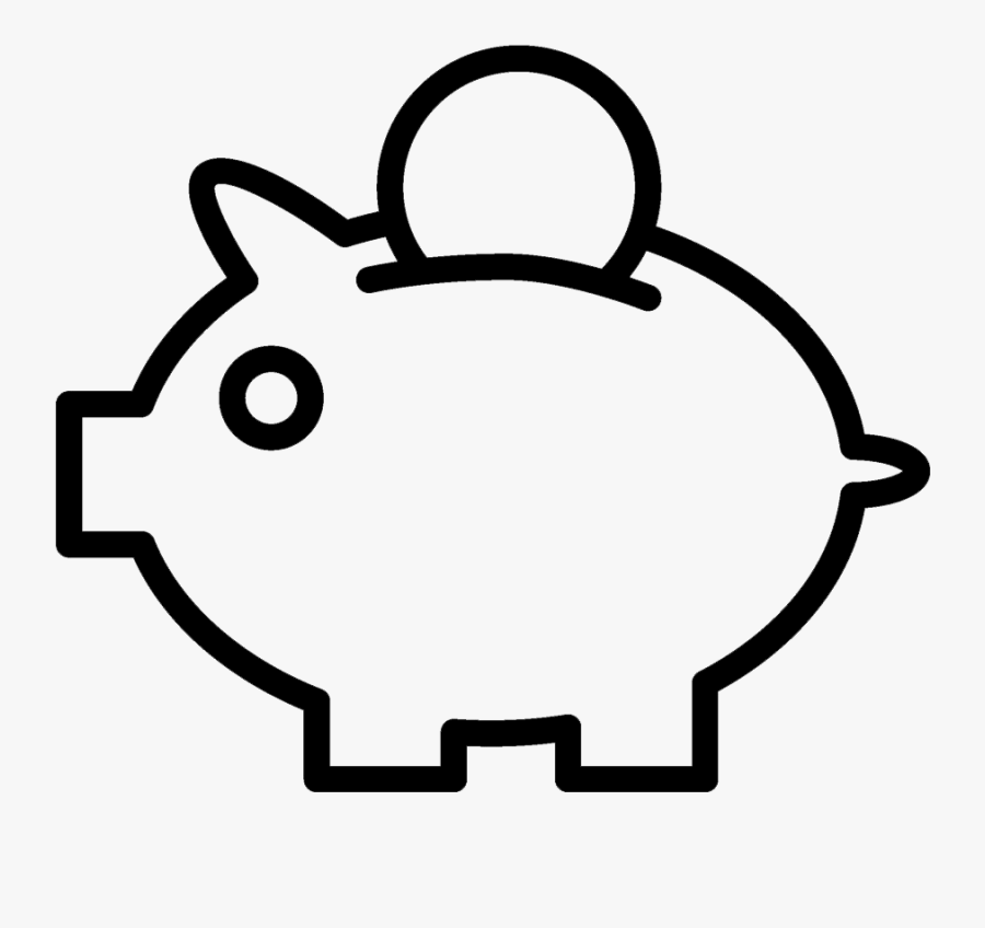 Easy How To Draw A Piggy Bank, Transparent Clipart