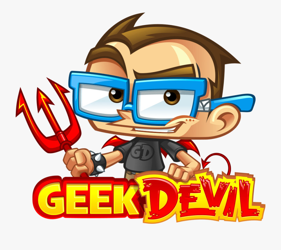 Geek Cartoon, Transparent Clipart