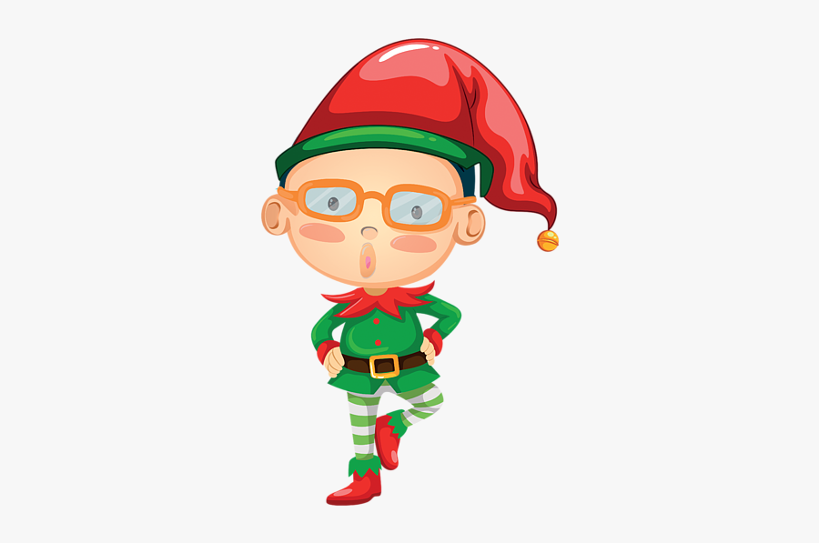 Two Elves Cartoon, Transparent Clipart