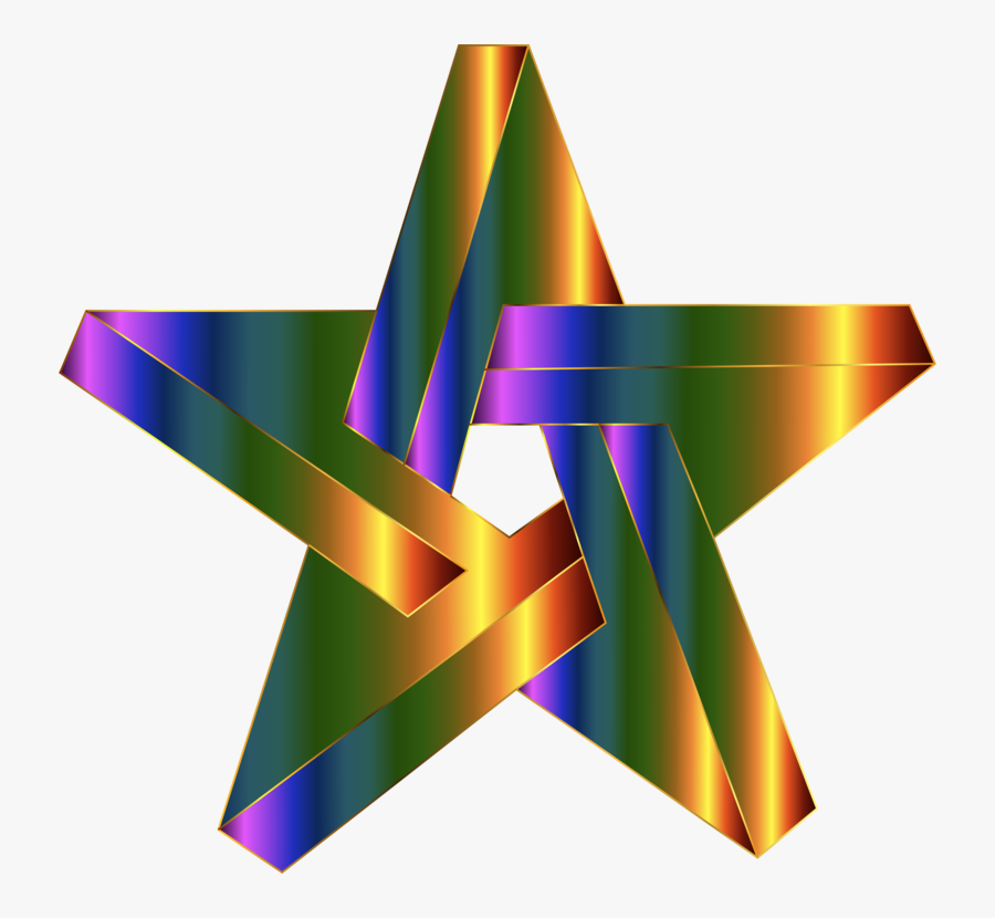 Optical Illusion Optics Remix Star - Graphic Design, Transparent Clipart