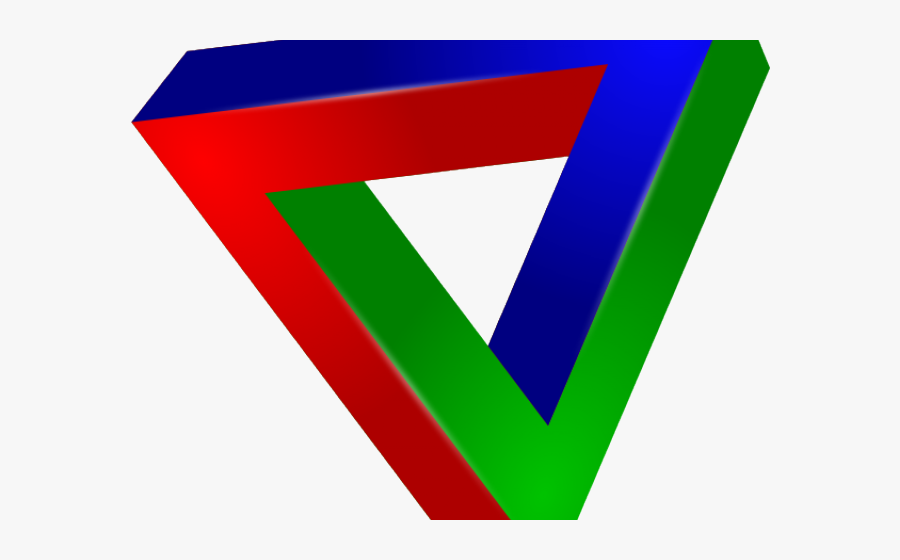 Illusion Clipart Impossible Triangle - Flag, Transparent Clipart
