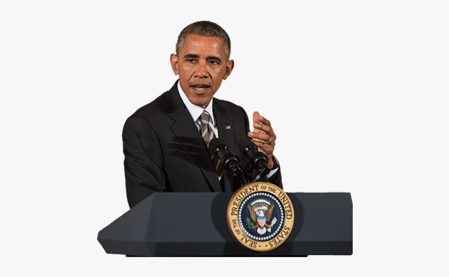 Barack Obama Speaking Png, Transparent Clipart