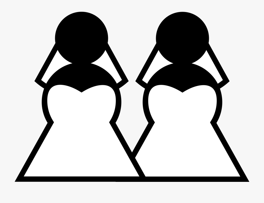 Human - Bride And Groom Cartoon, Transparent Clipart